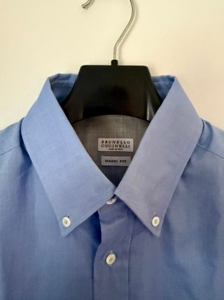Camisa Brunello Cucinelli Azul Hombre