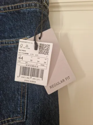 Vaqueros Mango Bob Corte Regular Talla 44