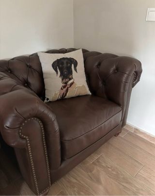 Divano Chester in Pelle Marrone