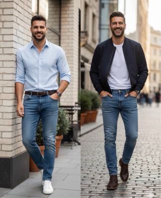 Chaqueta Levi's Trucker + Pantalon vaquero Zara