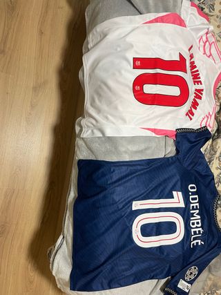 Camisetas Lamine Yamal y O. Dembélé