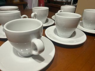 Juego 6 Tazas Café Saturnia Italia - Loza