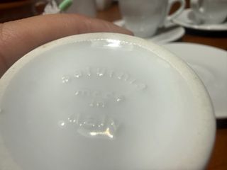 Juego 6 Tazas Café Saturnia Italia - Loza