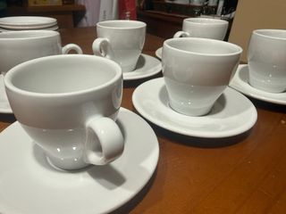 Juego 6 Tazas Café Saturnia Italia - Loza