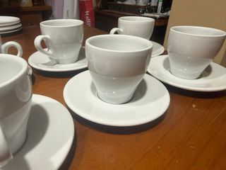 Juego 6 Tazas Café Saturnia Italia - Loza