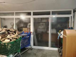 Balconera aluminio blanco