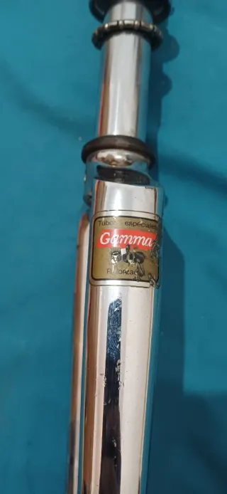 Horquilla de carretera cromada