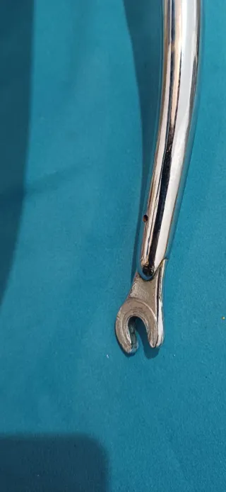 Horquilla de carretera cromada