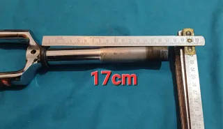 Horquilla de carretera cromada