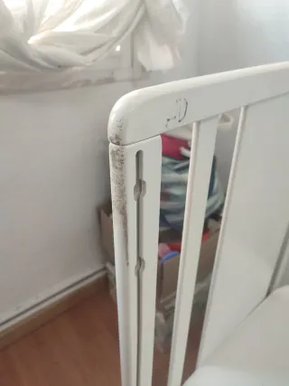 Cuna madera blanca 121x64