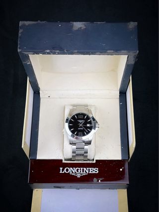 Longines Conquest Automático Negro/Plata