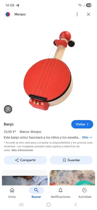 Banjo joguina marca Monjoc