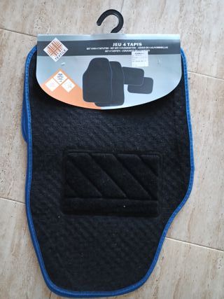 Juego 4 Alfombrillas Coche Textiles