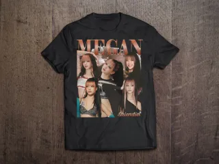 Camiseta Katseye Kpop Megan. Tallas disponibles