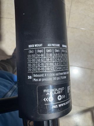 Horquilla Fox 38 Performance 170 E-Bike E-vol