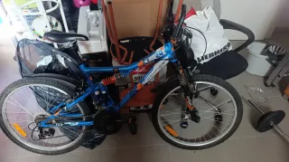 Bicicleta infantil Rockrider 24 azul