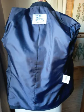 Blazer Burberry azul niño