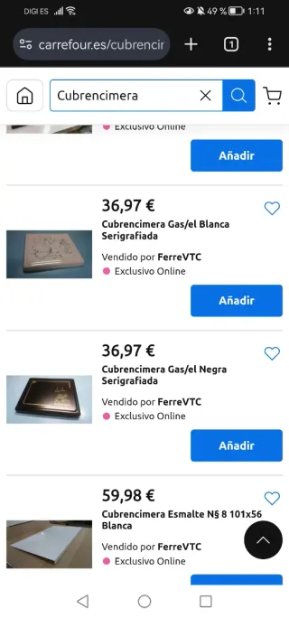 CUBRE PLACA VITROCERÁMICA/INDUCCIÓN - GAS/BUTANO