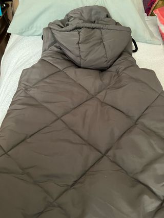Chaleco acolchado largo mujer