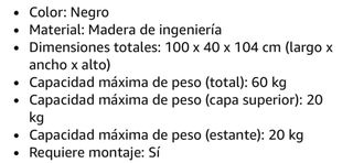 Banco reception in legno nero