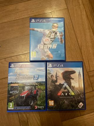 Lote Juegos PS4: , Ark, FIFA 19