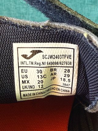 Zapatos Fútbol Joma Super Copa Talla 30 Multitaco