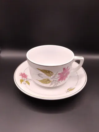 Taza de desayuno San Claudio floral