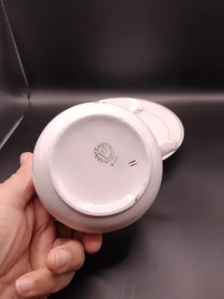 Taza de desayuno San Claudio floral