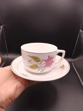 Taza de desayuno San Claudio floral