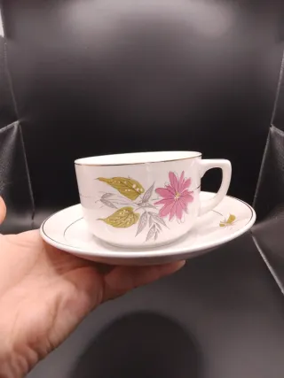 Taza de desayuno San Claudio floral