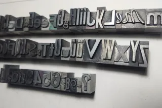 TIPOGRAFÍA ANTIGUA IMPRENTA TIPOS LETRAS NÚMEROS