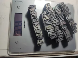 TIPOGRAFÍA ANTIGUA IMPRENTA TIPOS LETRAS NÚMEROS