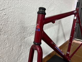 Cuadro bicicleta carretera antigua