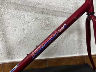 Cuadro bicicleta carretera antigua