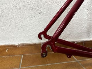 Cuadro bicicleta carretera antigua