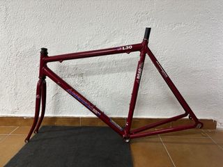 Cuadro bicicleta carretera antigua