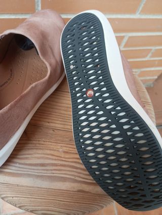 Zapatillas slip on Clarks mujer rosa