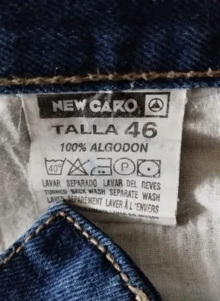 Lote 5 Vaqueros Talla L Corte Recto