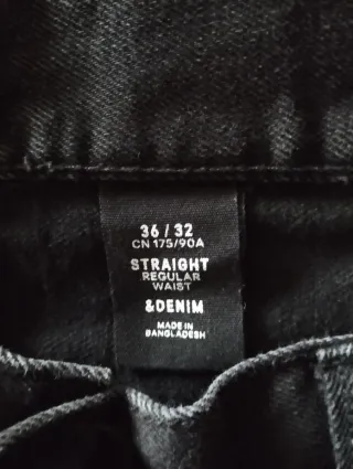 Lote 5 Vaqueros Talla L Corte Recto