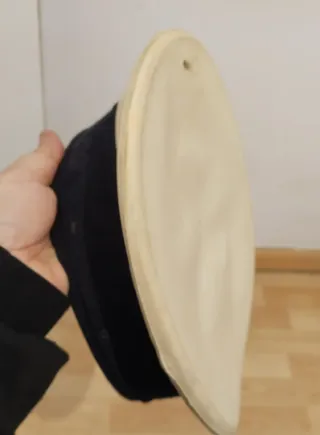 Gorra marinero británico beige y azul. Original