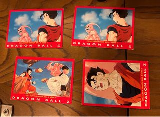 DBZ trading cards serie 4, red (rojo). x12