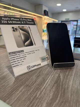 iPhone 15 Pro Max 256GB Titanio | Segunda mano