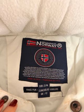 Chaqueta Geographical Norway Blanca