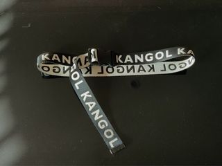 Cinturón Kangol Negro y Blanco
