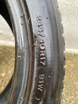 Pareja Neumáticos Michelin 245/40/17 91W 2020