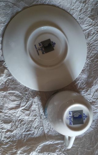 Set 4 Tazze Caffè Le Perle Porcellana