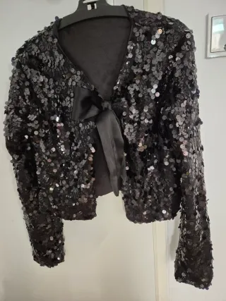 Conjunto lentejuelas chaqueta y falda