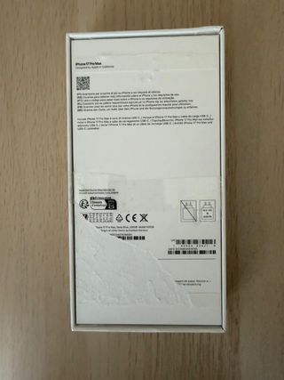 Caja vacía iPhone 17 Pro Max