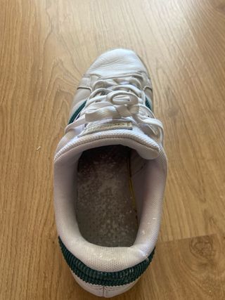 Zapatillas Adidas Piel Blancas y Verde