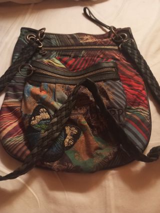 Bolso bandolera Desigual estampado mariposa